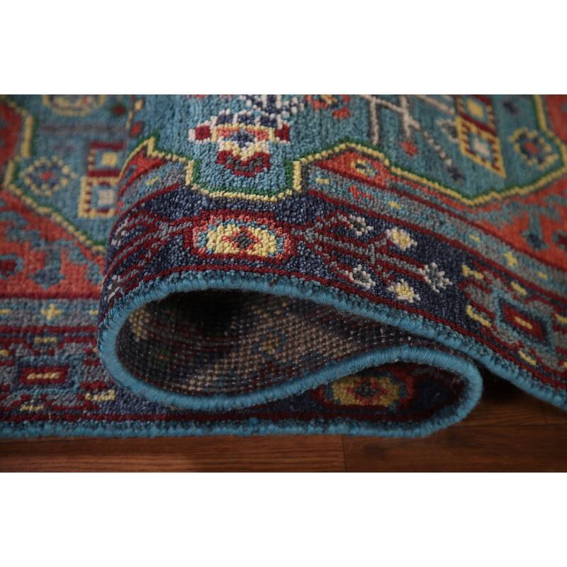 Blue Heriz Serapi Oriental Accent Rug Wool Carpet - 2'11"x 4'11"