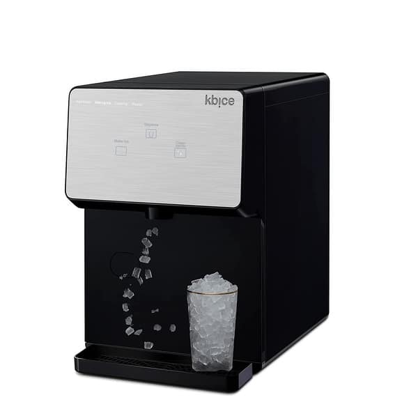 slide 2 of 4, KBICE 2.0 Self Dispensing Countertop Nugget Ice Maker, Crunchy Pebble Ice Maker, Sonic Ice Maker Black