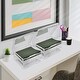 preview thumbnail 5 of 5, Sorbus Set of 6 Wide Hanging File Organizer Bin, Interior 10"x12" Clear Plastic Stackable for Document Storage