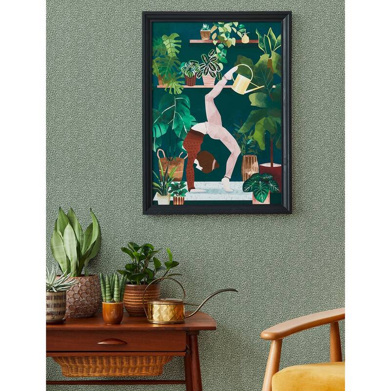 A-Street Prints Soul Green Animal Print Wallpaper