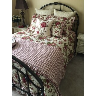 waverly norfolk reversible quilt set