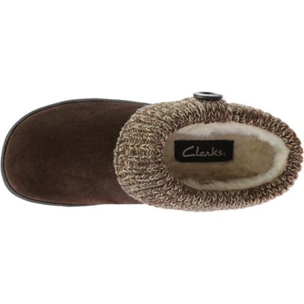 clarks knit collar clog