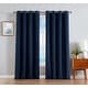 preview thumbnail 22 of 35, Nautica Providence Ultimate Blackout Grommet Window Curtain Panel Pair 104" x 108" - Navy
