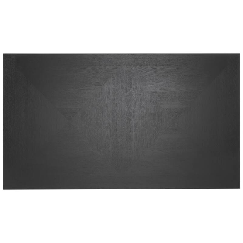Cheyenne Black and Distressed Gold Finish Dining Set by iNSPIRE Q Modern