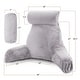 preview thumbnail 138 of 143, Nestl Memory Foam Reading Pillow with Backrest, Arms and Pockets Large - Gray Lavender