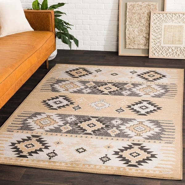 Copper Grove Mike Southwestern Aztec Black Area Rug. Opens flyout.