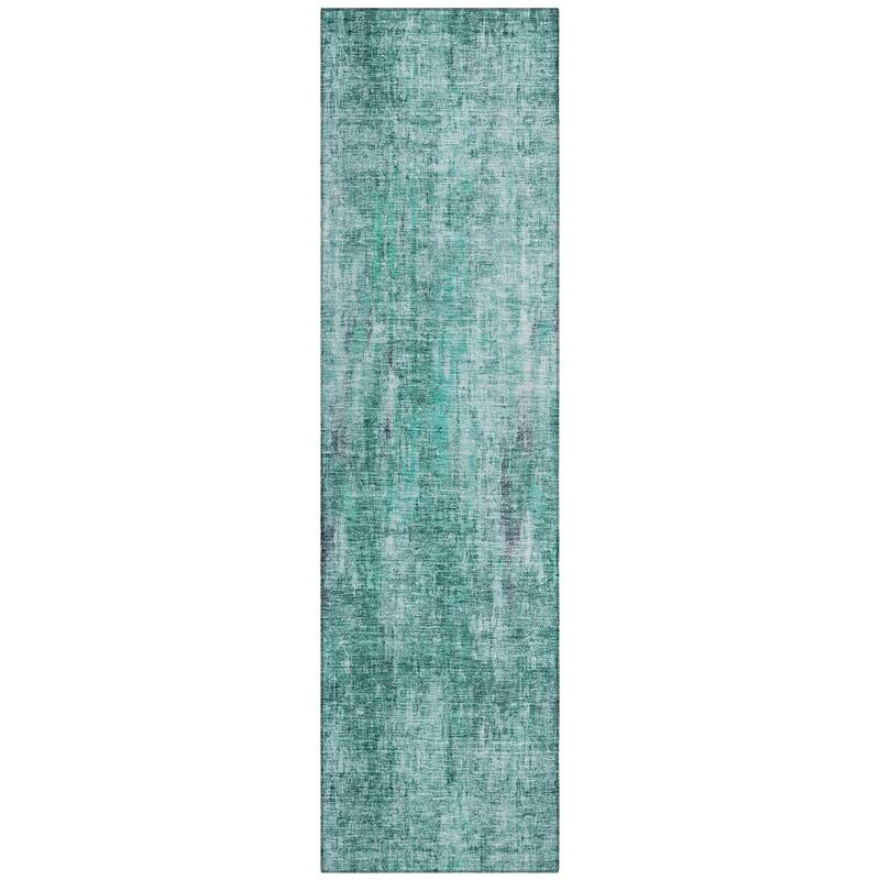 Machine Washable Indoor/ Outdoor Chantille Solid Ombre Rug