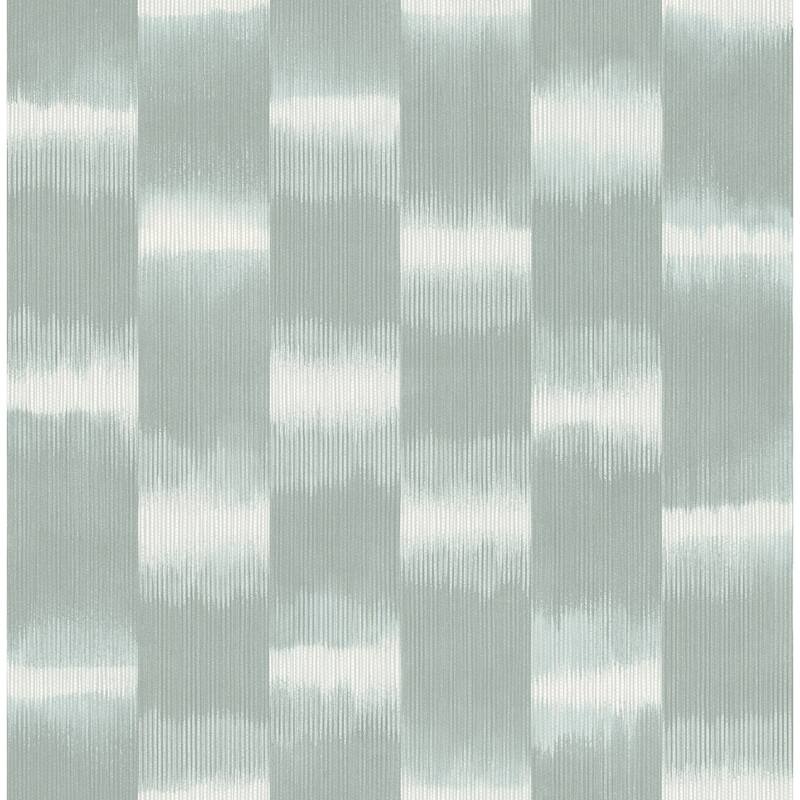 A-Street Prints Baldwin Teal Shibori Stripe Wallpaper