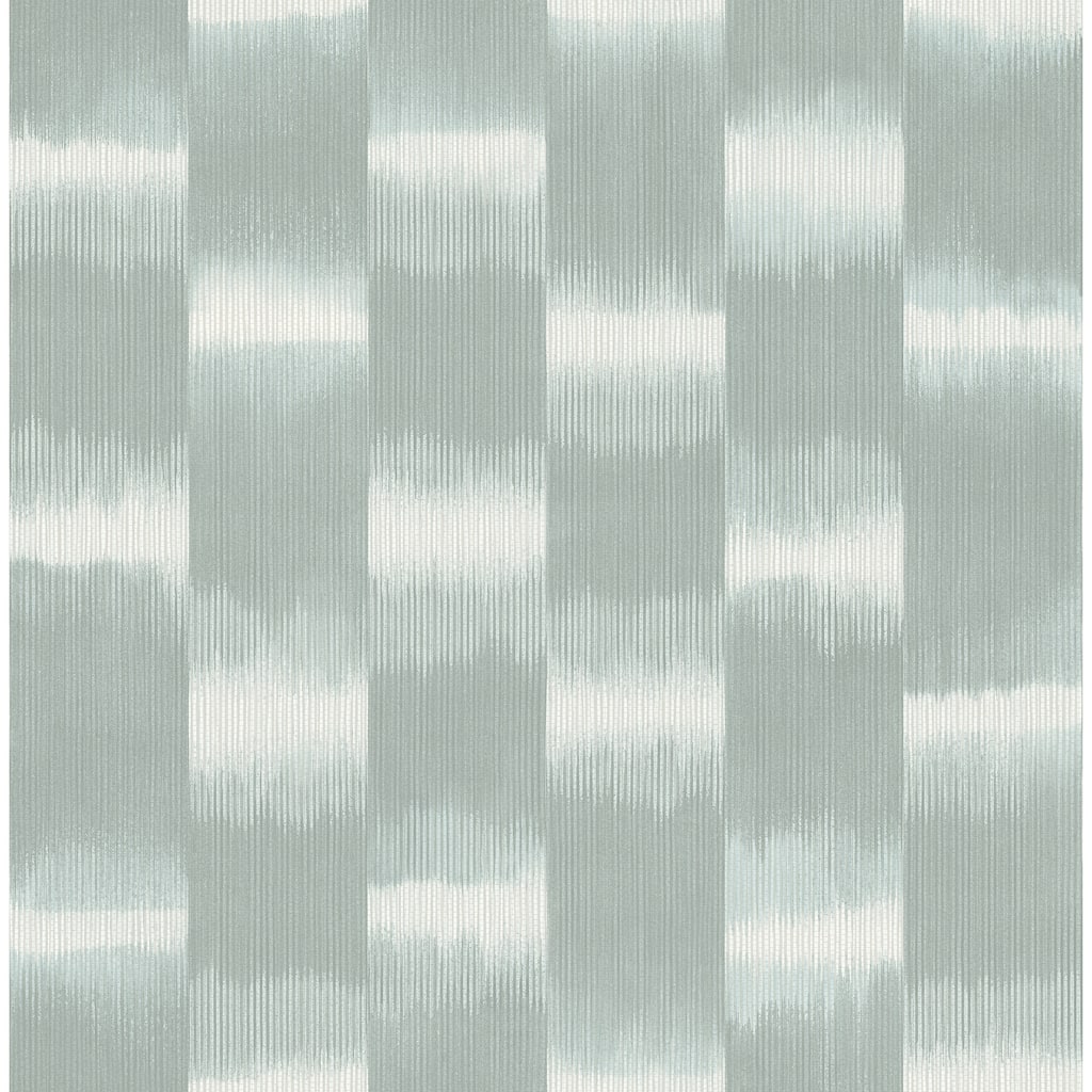 A-Street Prints Baldwin Teal Shibori Stripe Wallpaper