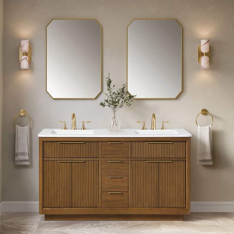 Ove Decors XANDER-60 Xander 60" Free Standing Double Basin Vanity Set