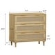 preview thumbnail 3 of 6, 31.50"3-Drawers Rattan Storage Cabinet Rattan Drawer,for Bedroom,Living Room,Dining Room