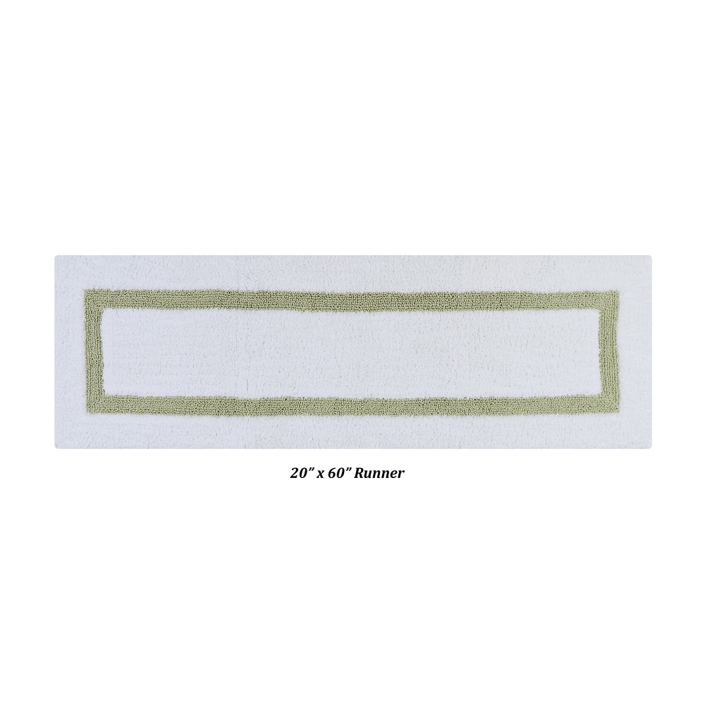 Better Trends Bath Rugs 100% Cotton Tufted Soft & Super Absorbent Reversible Chenille Bathroom Rug for Shower, Sink Mats Hotel