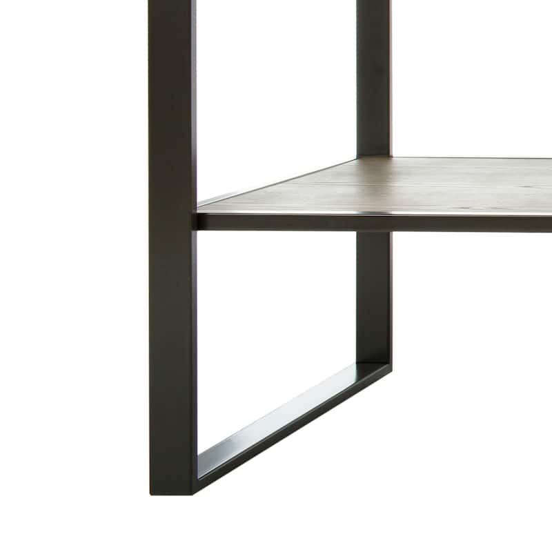SAFAVIEH Edrie 4-Tier 1 Drawer Etagere Metal - 32" x 18" x 72" - 32Wx18Dx72H