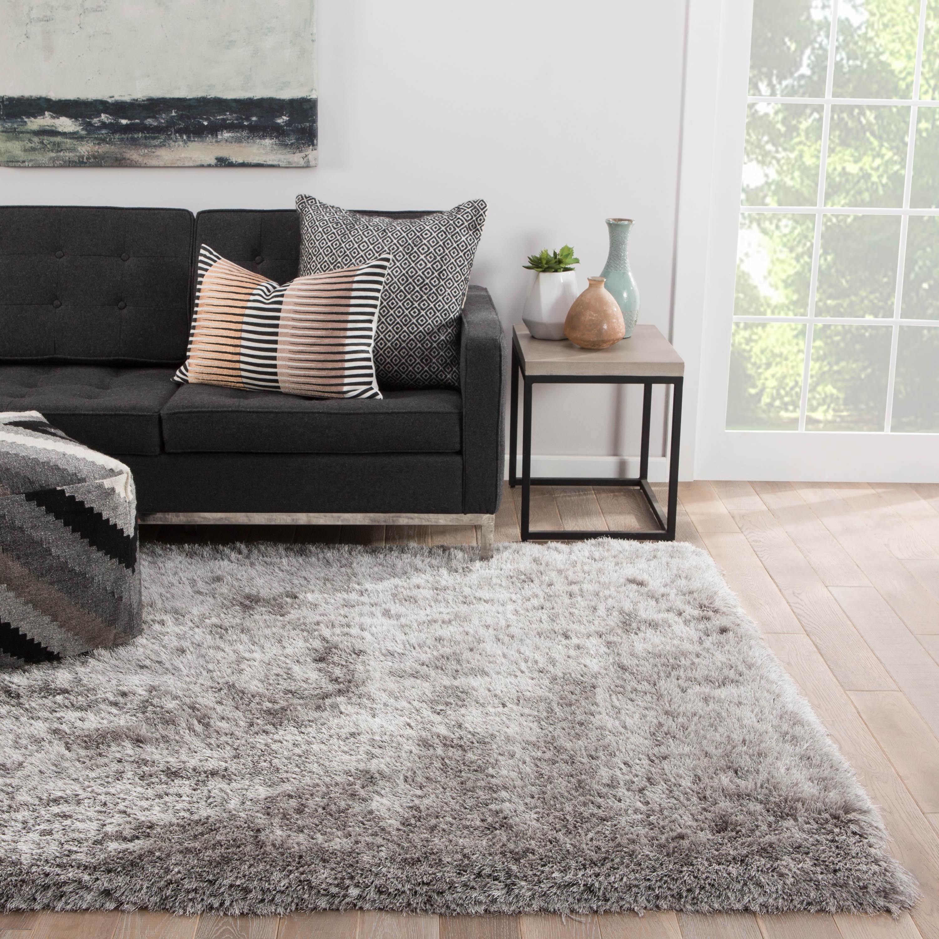 Finlay Solid Shag Area Rug - Bed Bath & Beyond - 11111109