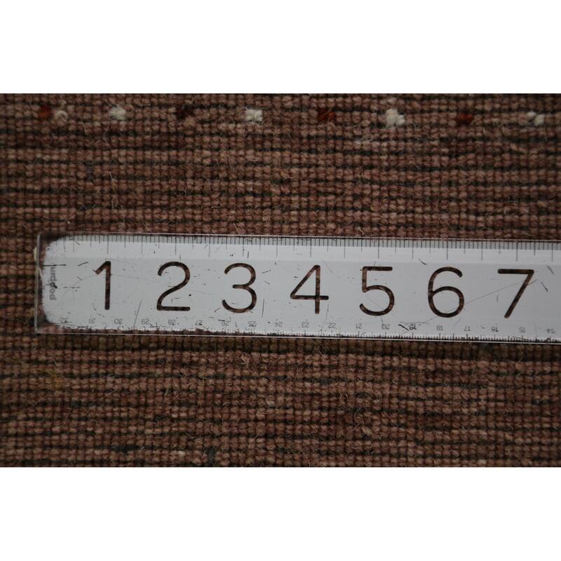 Hand Knotted Oriental 100% Wool Carpet Tribal Animal Pictorial Brown Gabbeh Area Rug - 7' 10'' X 5' 1''
