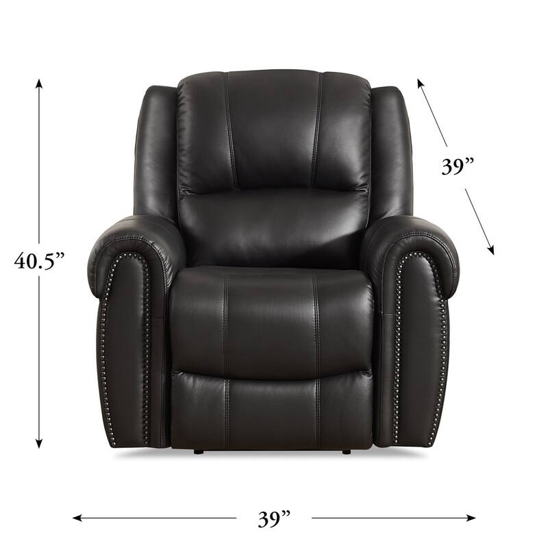 Hydeline Marco Zero Gravity Power Recline Top Grain Leather Recliner