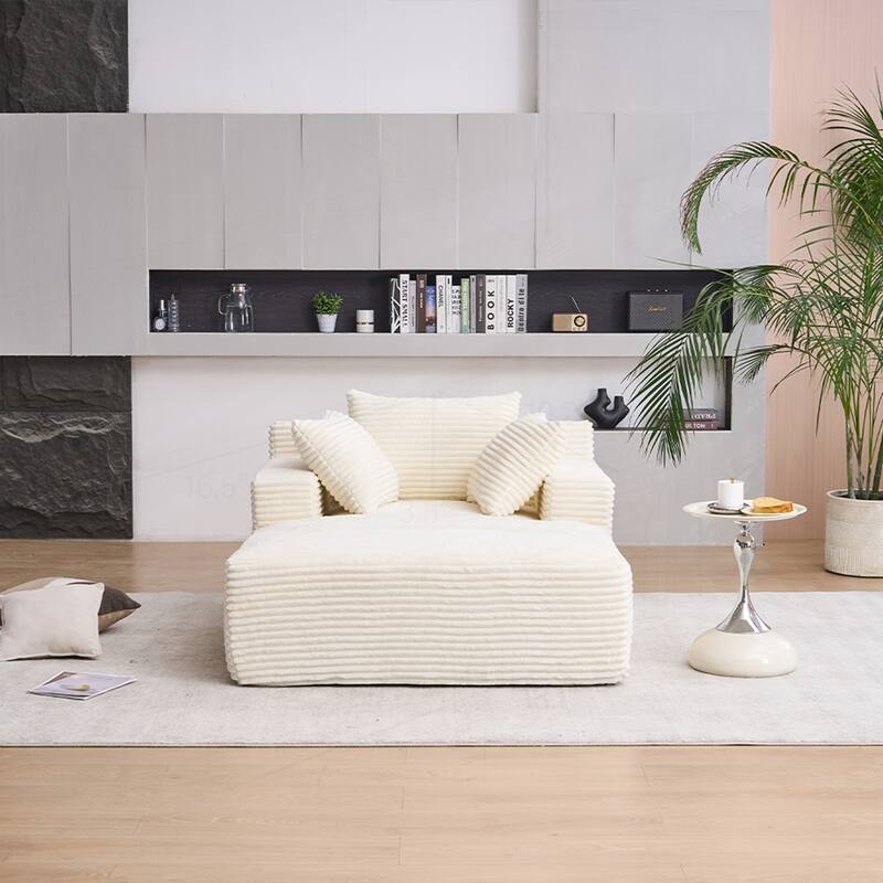 Versatile Oversized Chaise Longue Chair for Relaxing and Sleeping