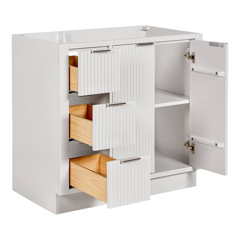 Ariel P36-R-BC Milan 36" Single Free Standing Vanity Cabinet