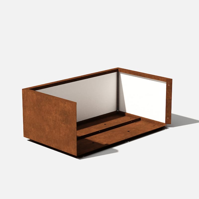 Corten Steel Series Long Box Planter