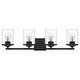 preview thumbnail 18 of 22, Quoizel Abner Steel 4-light Bath Light