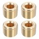 Brass Pipe Plug Fitting, Male Hex Counter Sunk Plug, Internal Thread ...