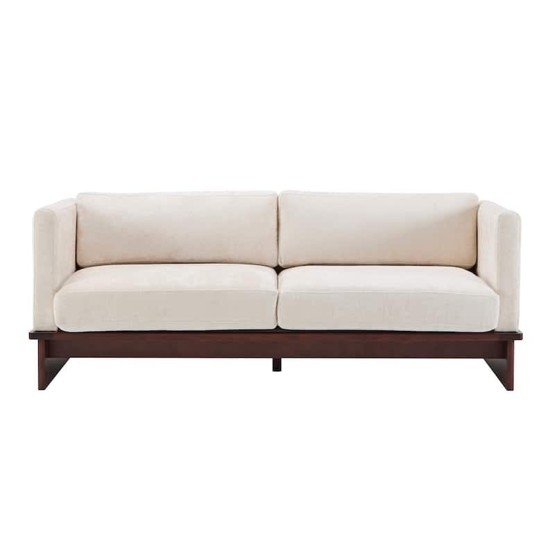 Christopher Knight Home - Luxe Modern Upholstered Sofa with Solid Wood Base