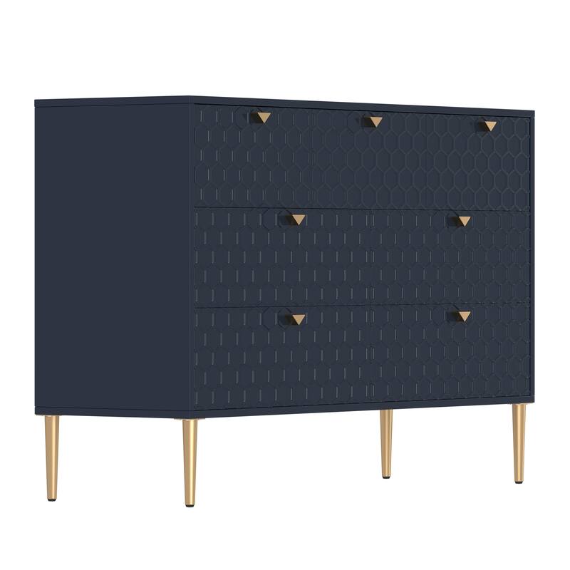 Multi-Functional TV Stand Storage Cabinet Sideboard Bucket Cabinet with Tapered Legs, Dresser Dining Cabinet with Drawers