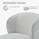 preview thumbnail 12 of 51, Spruce & Spring Kyle Morden Fabric Dining Room Chair with Casters Wrap-round Back