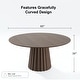 preview thumbnail 4 of 41, Solid Wood Round Dining Table for 4-8 People Nordic style