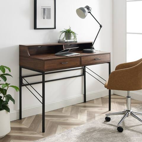 Carson Carrington 44-inch 2-Drawer Desk and Hutch