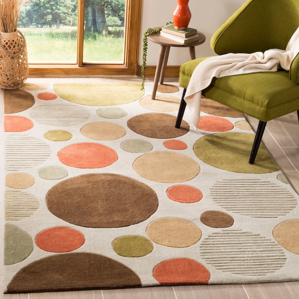 SAFAVIEH Handmade Modern Art Oprea Modern Polyester Rug