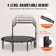preview thumbnail 39 of 40, Foldable Mini Trampoline, Fitness Rebounder, Stable & Quiet Trampoline for Adults Indoor/Garden Workout