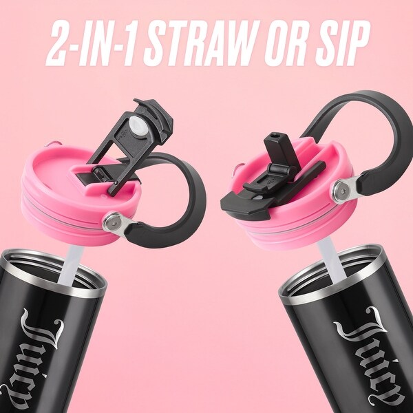 Juicy Couture Flip Fusion Hydration Stainless Steel Screw Top