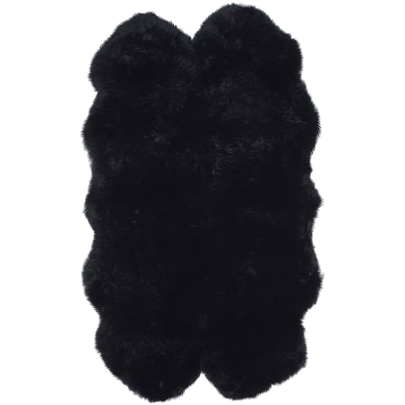 SAFAVIEH Handmade Natural Sheepskin Leanca 3.4-inch Thick Rug