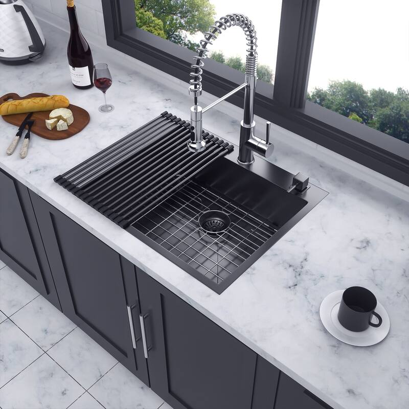 Drop-in Single Bowl Stainless Steel Kitchen Sink