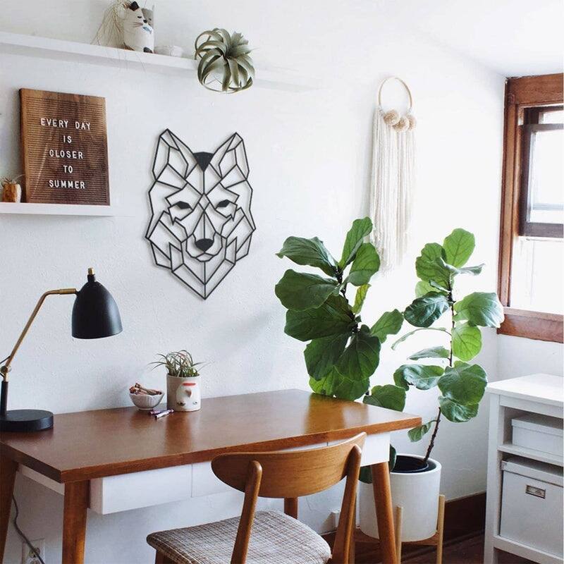 Wolf Metal Wall Art - Howling Wolf Steel Decor