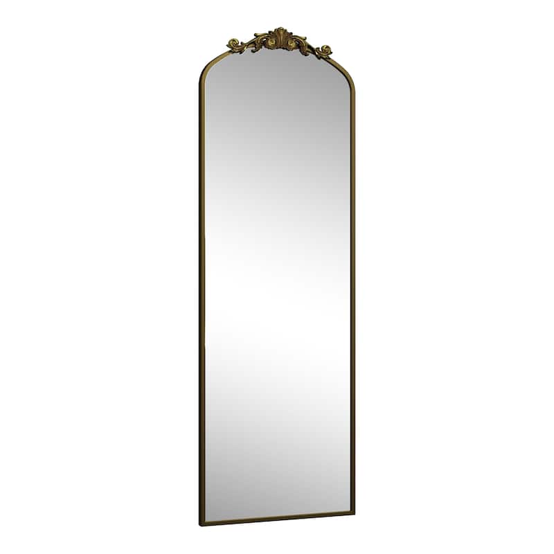 Arched Vintage Mirror Traditional Baroque Style Wall Mirror