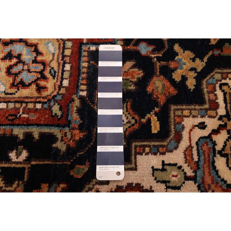 ECARPETGALLERY Hand-knotted Jules Sultane Dark Navy Wool Rug - 4'0 x 5'10