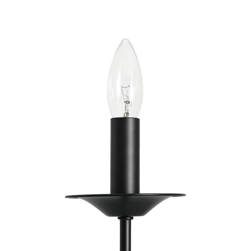 Retro 9-Light Dimmable Candle-style Metal chandelier - 30.5in