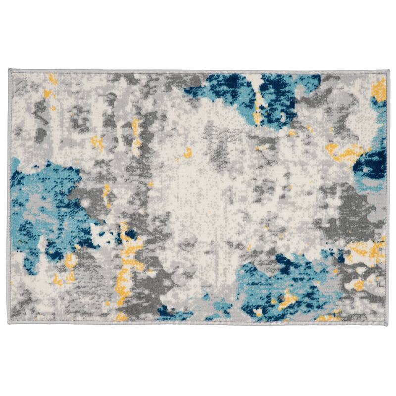 Porch & Den Tanoak Distressed Abstract Pattern Area Rug