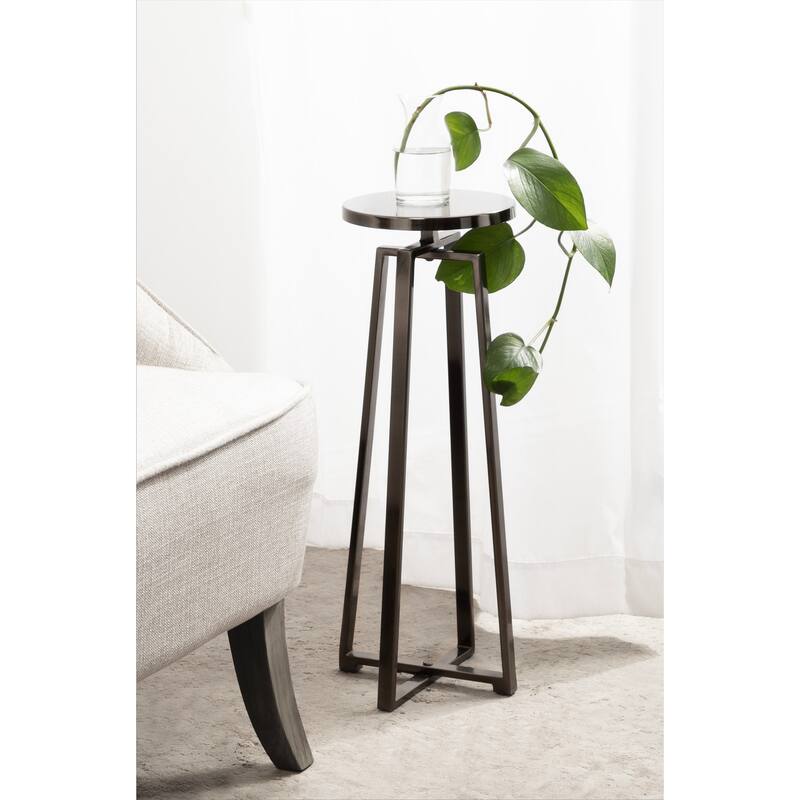 Kate and Laurel Zia Metal Drink Table - 9x9x23