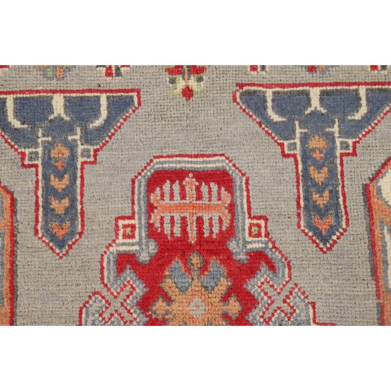 Kazak Foyer Rug Handmade Home Decor Wool Carpet - 3'5" x 4'9"