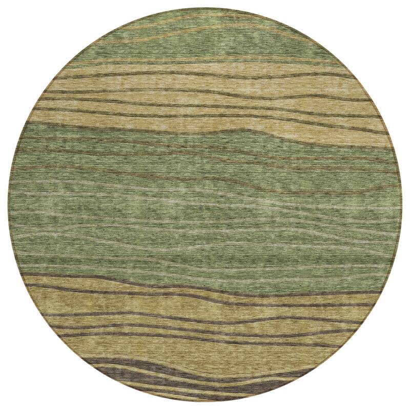 HomeRoots Striped Transitional Rectangle Outdoor Rug