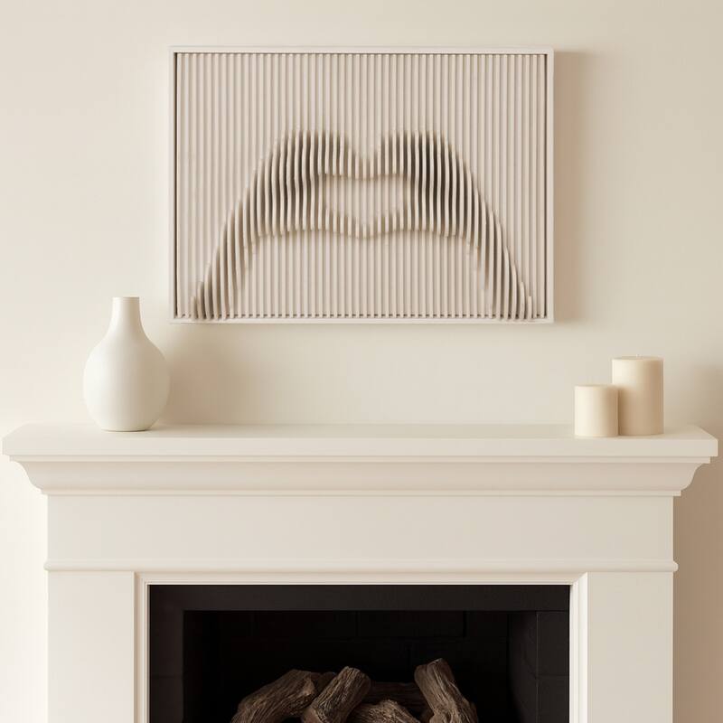 Glass Wall Art Decor Artistic Dimensional Shadow Box Home Decor - 16.0"