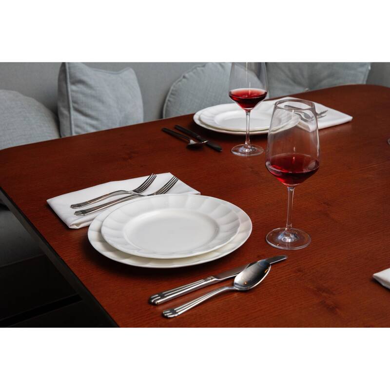 Fortessa Blyss Bone China, 9" Salad Plate, White - 9" Salad Plate