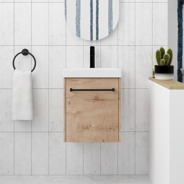 18 inch floating vanity sales
