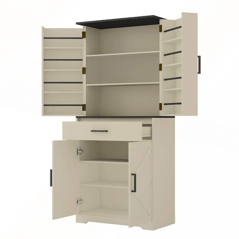 Modern Wooden Cabinet with LEDs