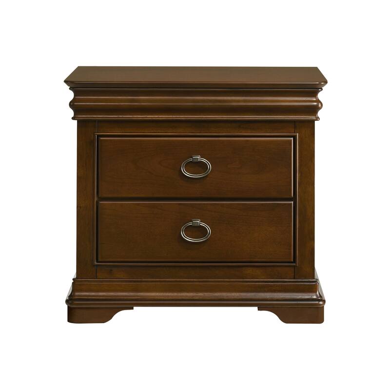 3-Drawer Nightstand with USB Ports