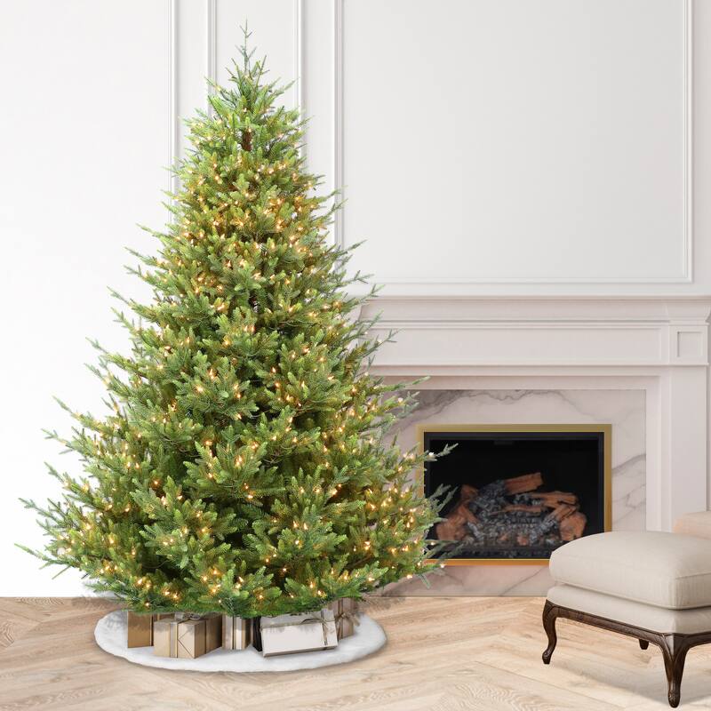 Puleo International 7.5 ft. Pre-Lit Callington Fir Artificial Christmas Tree