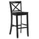 preview thumbnail 14 of 19, Linon Copper Grove Frunza Wooden 30-inch X-back Bar Stool
